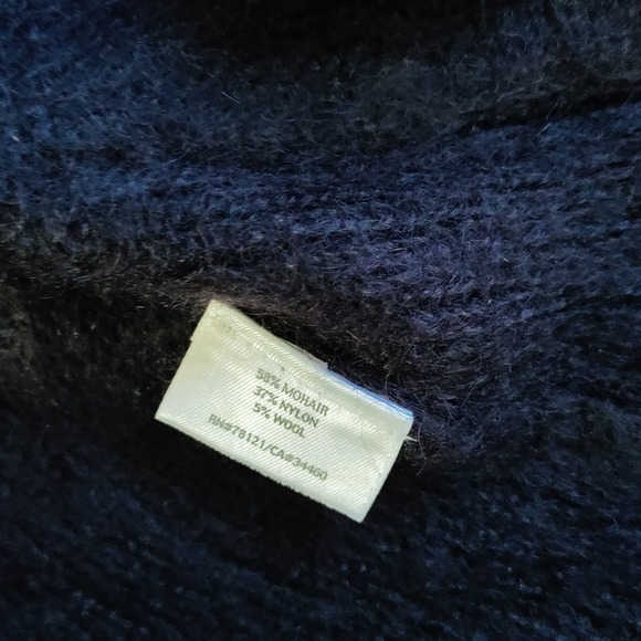 Eileen Fisher Women XS Snap Closure Pockets Mohair & Wool Boho Preppy Sweater‎ - Picture 9 of 12